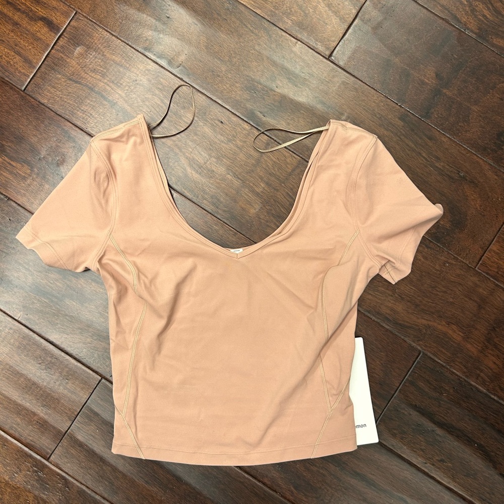 Lululemon Pink Short Sleeve Align Top